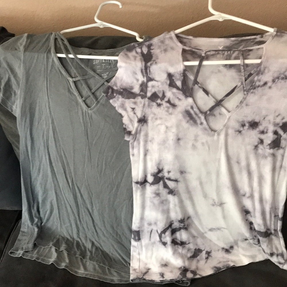 Two american eagle soft and sexy shirts